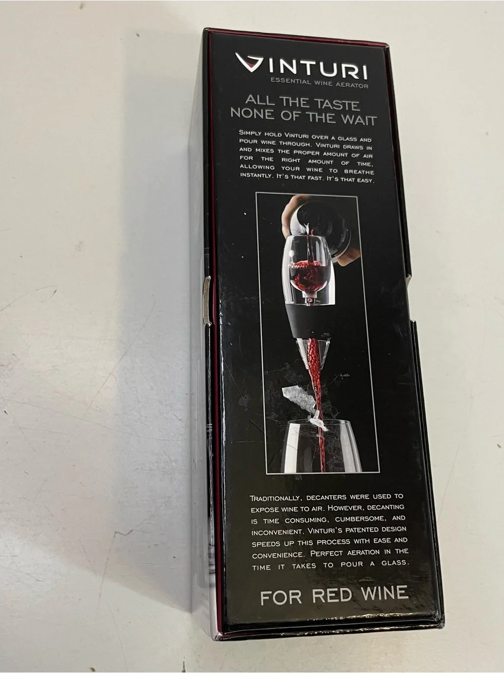 NEW Vinturi Wine Aerator for Red Wine Hand Held Decanter Pourer with base